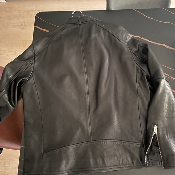All saints Cora leather Jacket. Black size XXL. Worn maybe 10-12 times. - Picture 3 of 7